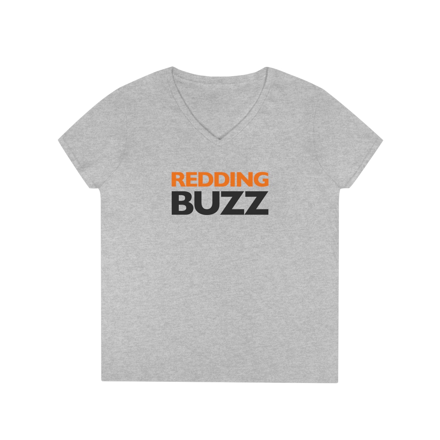 Buzz & Bloom V-Neck: Redding Buzz Women's Tee